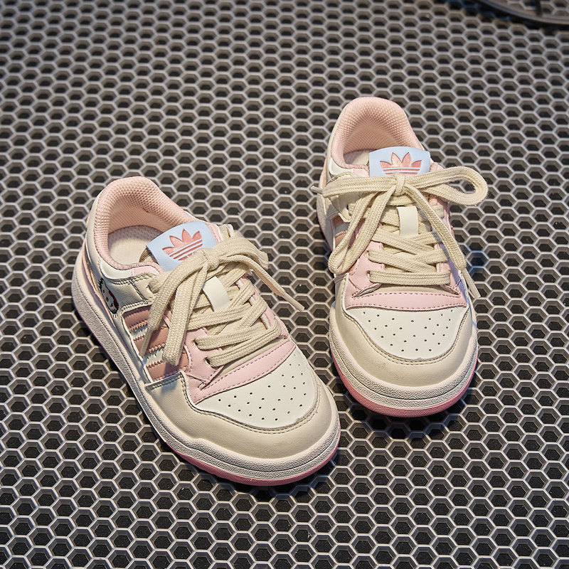 Kt Cat Girls' Pink Shoes Kidsren's Sports Shoes 2026 Spring New Style Girls' Soft-Soled Casual Sneakers for Middle and Large Kidsren
