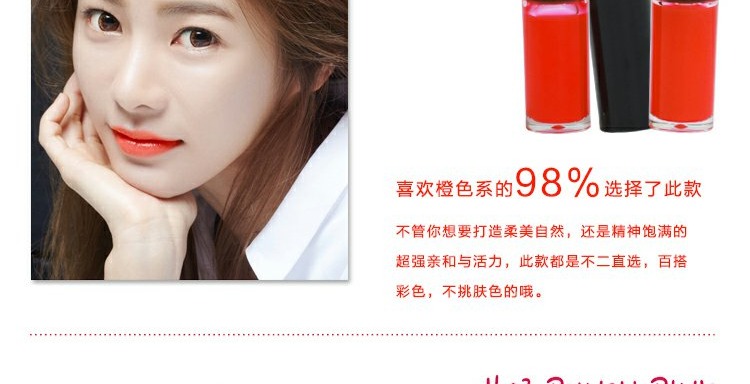 Hàn Quốc BLACK ROUGE Không thấm nước Không đánh dấu Lip Glaze Moisturising Fruit Lip Gloss Lip Glossing Lip Lining 	son bóng merzy hay romand	