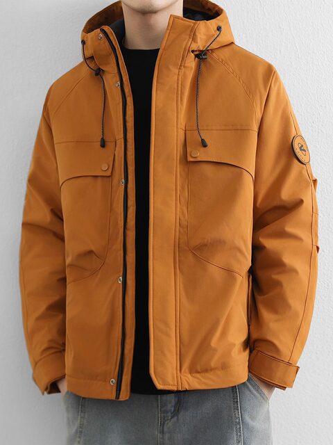 High-end American workwear jacket for men in winter, cotton and thickened outdoor assault jacket, casual cotton jacket for men