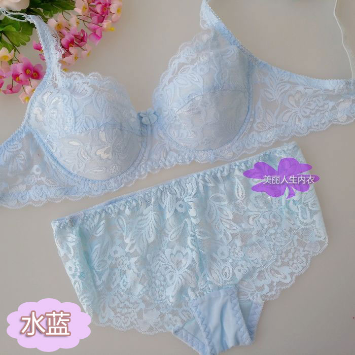 Mùa hè siêu mỏng gợi cảm ren rắn màu đồ lót nữ tập hợp phần mỏng áo ngực thoáng khí hai bộ đồ bơi đẹp