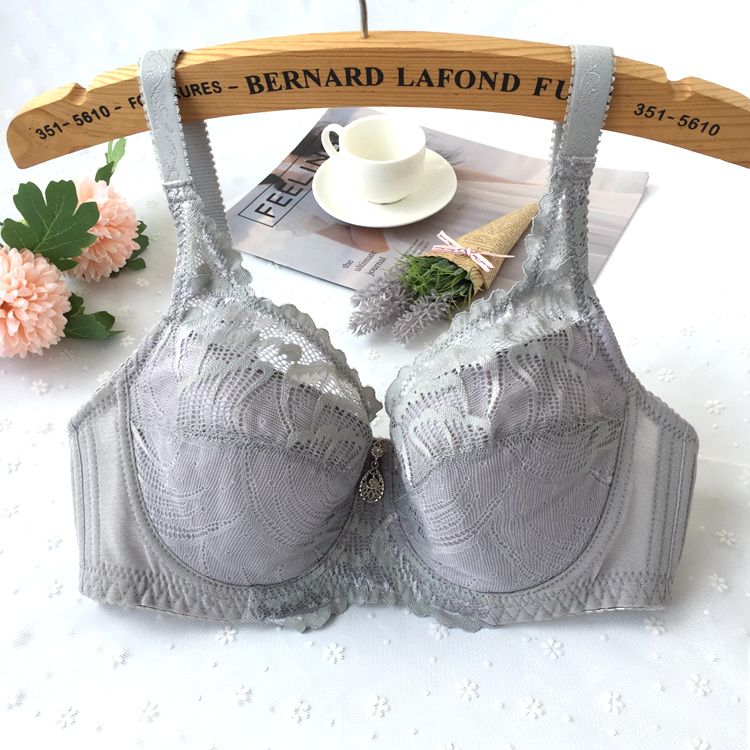 Sexy ren siêu mỏng không có bọt biển áo ngực lớn ngực nhỏ đầy đủ tập hợp điều chỉnh loại đồ lót áo ngực dán