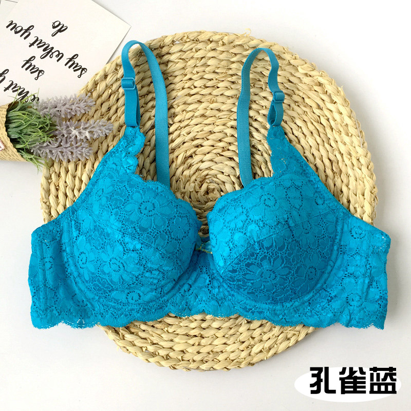 3 miếng của mùa hè phần mỏng sexy ren ngực nhỏ tập hợp đồ lót điều chỉnh hai khóa ab cup ít phụ nữ áo ngực