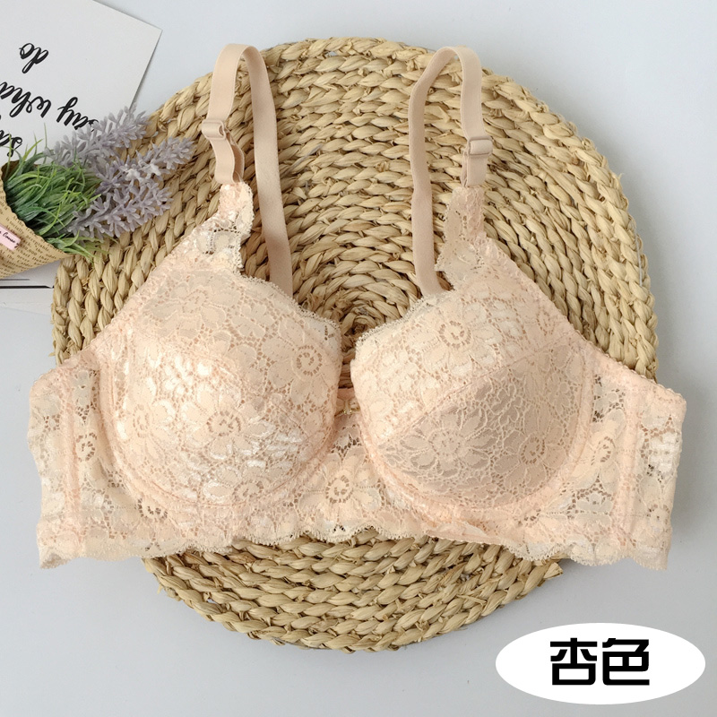 3 miếng của mùa hè phần mỏng sexy ren ngực nhỏ tập hợp đồ lót điều chỉnh hai khóa ab cup ít phụ nữ áo ngực