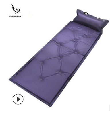 Air cushion camouflage single stitchable automatic inflatable cushion with pillow camping outdoor leisure supplies camping sleeping cushion