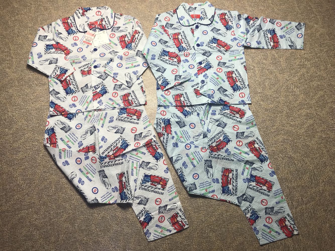 Export to Japan original single foreign trade pajamas home wear Long sleeve suit T13