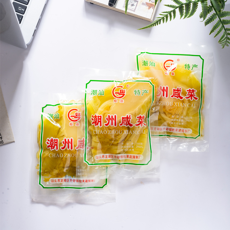 Chaoshan specialty Guisheng Chaozhou pickles 250g bag ready to eat with porridge, cold soup, pickles, pickles, pickles