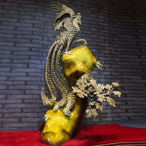 Wood in root carving factory Sichuan Xiaoyes real Nan Mu Fu Guihua Flower Kaixiang Living room Home Swaying Piece