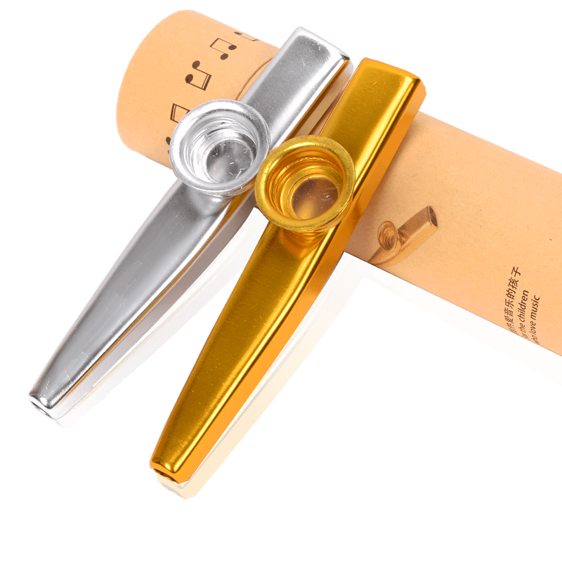 Kazoo Flute Accompaniment Instrument Campus Children Musical Instruments Blow Pipe Humming to Play Metal Carzflute
