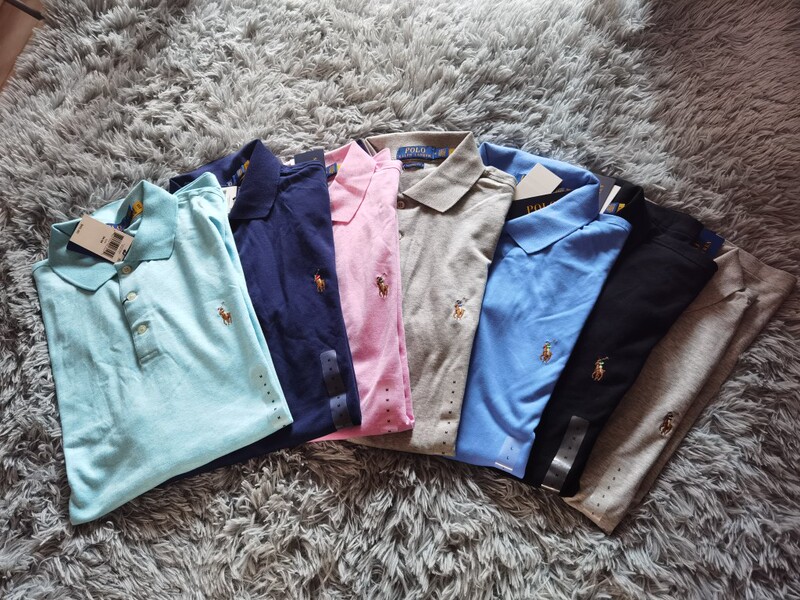 David Ralph Lauren Small Pony Logo Large Pony Logo Men's Business Casual Short-Sleeve Polo Shirt David Ralph Lauren Small Pony Logo Large Pony Logo Men's Business Casual Short-Sleeve Polo Shirt