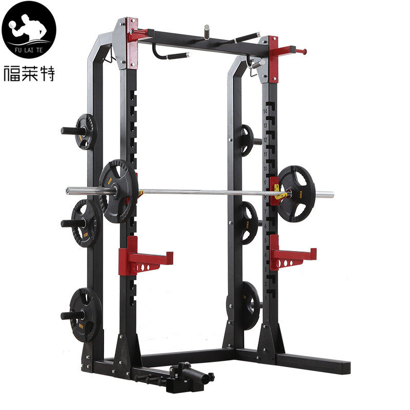 Gym professional hummer frame squat bench press frame Commercial one-piece free barbell gantry frame Household multi-function