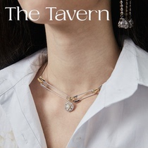  TheTavern designer Neant niche design Water drop zircon earrings necklace Pearl Daisy necklace