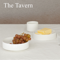 TheTavern openobject HE bright glazed opal white ceramic storage plate flat plate 2