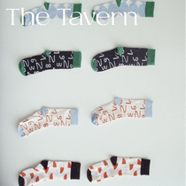 TheTavern 15-min break Ground Socks Cotton Combed Cotton Digital Geometric Socks 4