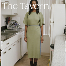 TheTavern French Baserange21 Early Autumn Thread Organic Cotton Strap Short Sleeve Long Sleeve Dress 2