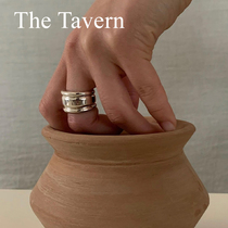 TheTavern Korean Coldframe niche design pottery vessel 925 silver ring