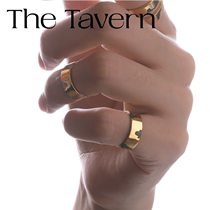 TheTavern JUNWEILIN x KAYGUO 925 Silver Plated 18k Gold Cold Enamel Ring Pink Green