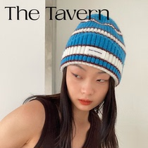 TheTavern ShortSentence Design Autumn and Winter Knitting Color Stripes Cold Hat Wool Hat 2 Colors