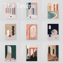  TheTavern spot wrap17 postcard illustration design art card envelope set
