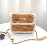 Вязаная сумка ручной работы, набор материалов для друга, брендовый плетеный крючок для вязания, «сделай сам», сумка для подружек, подарок для девушки