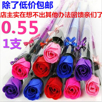 Single thick soap rose rose soap flower Mothers Day Childrens Day Valentines Day push gift gift