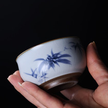 Jingdezhen Yuebai Laoyao Tea Cup all hand-made can be opened ceramic tea cup owner single cup tea cup