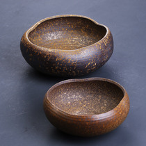 Japanese-style rough pottery tea washing washing Cup washing ceramic kiln kung fu tea set accessories tea mat ornaments hydroponic flower pot