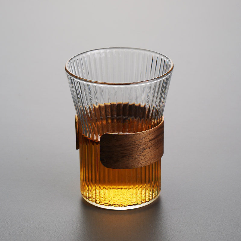 Day Style Handmade Hammer Textured Glass Cups Home Juice Cup Mesh Red Water Cup Green Tea Cup Clear Wine Cup Iced Coffee Cup