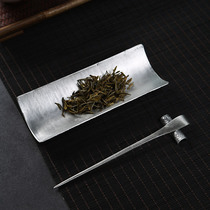 Full tin tea is handmade hammered eye tea spoon tea pillow tea shovel tea ceremony six gentlemen three sets kung fu tea accessories