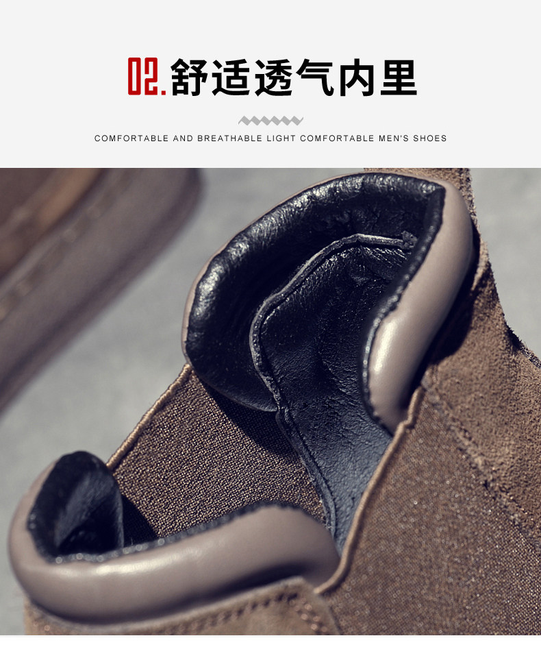 Утепленная обувь 棉鞋男款冬季保暖加绒一脚蹬黑色休闲皮鞋男士加厚防水东北雪地靴