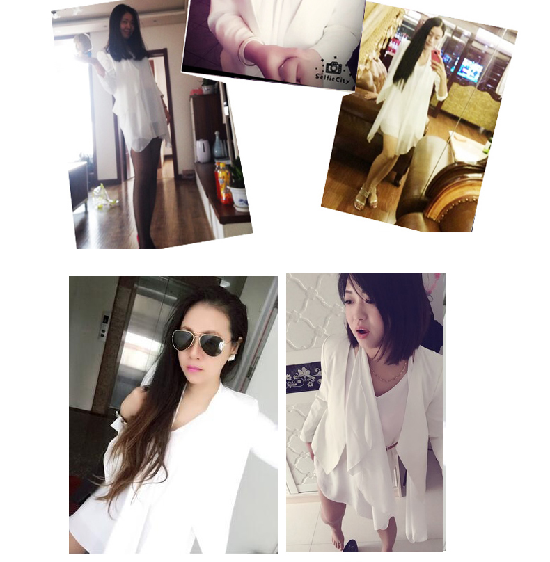 Chic net màu đỏ phụ nữ khí chất mùa xuân và mùa thu phiên bản Hàn Quốc của đoạn ngắn phù hợp với nhỏ phù hợp với áo khoác nữ phù hợp với màu trắng ao kieu dep