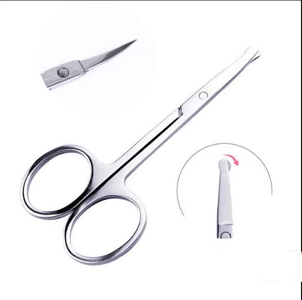 Round head scissors pubic hair trimmer trimmer private part scissors private part nose hair men and women lower body pubic hair armpit hair