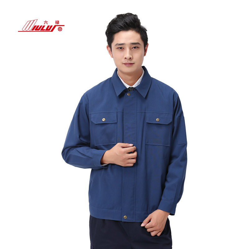 Silu flame retardant working suit for men's thermal and welding chemical workshop Wear - resistant long - sleeve labor clothing customized