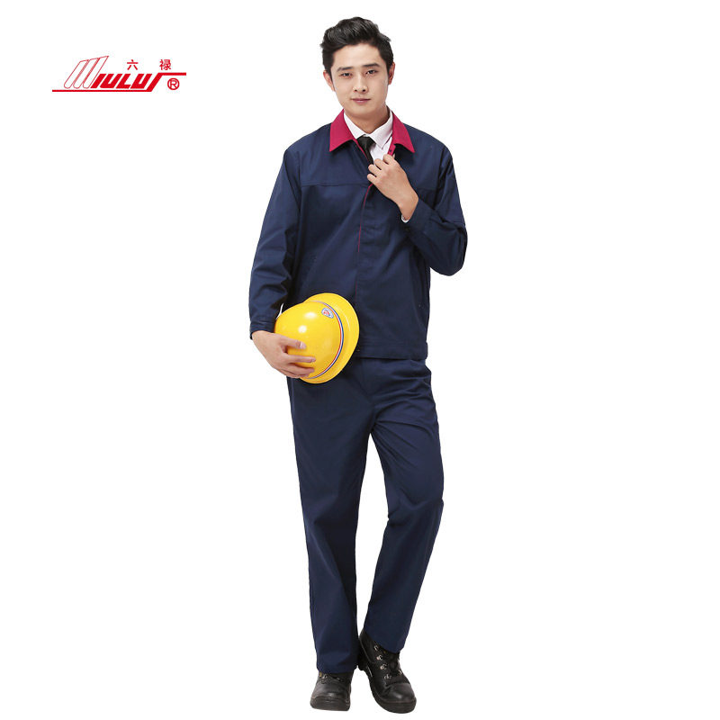Liulu spring and autumn long-sleeved overalls suit men's workshop factory clothing welding labor protection clothing 4s shop logistics warehousing auto repair clothing