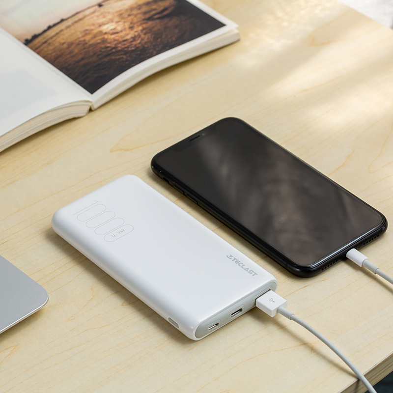 Taipower mobile power supply T100H 10000 mAh polymer battery high-capacity thin and light mini mobile charger