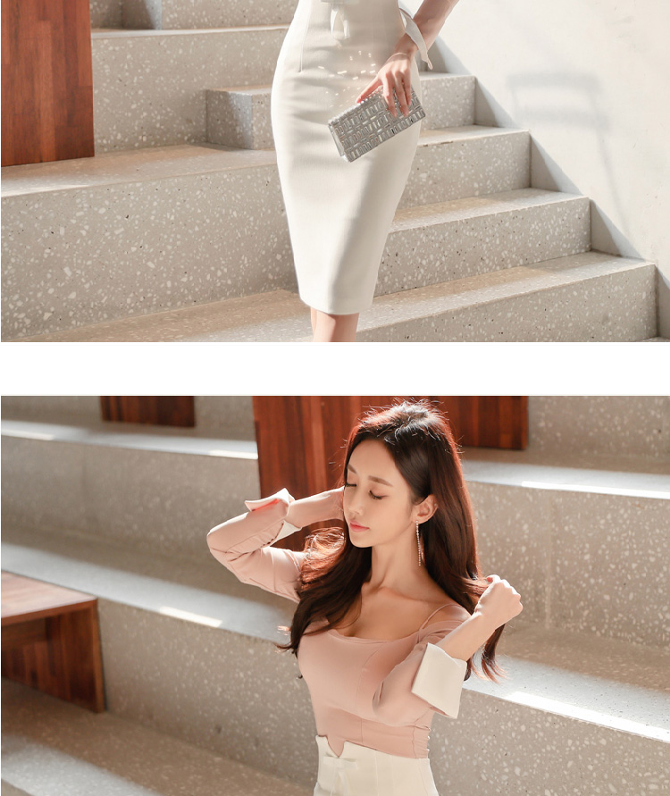 Mùa xuân hè 2019 mới của phụ nữ mới eo cao túi đeo hông trong phần dài là bộ đồ mỏng bước chân váy OL chuyên nghiệp mặc phụ nữ - Váy chân váy chữ a công sở đẹp