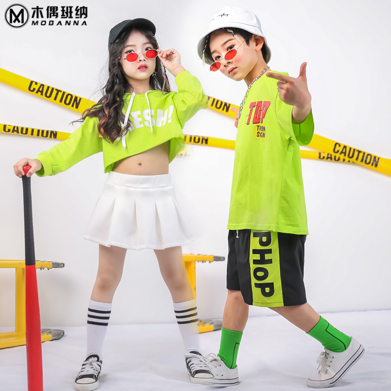 hip-hop set chàng trai trẻ em mẫu giáo của cheer61 hiệu suất cô gái váy biểu diễn điệu nhảy jazz dance.