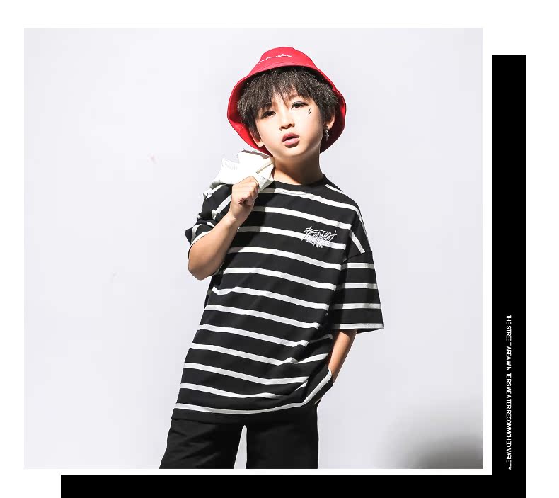 Trẻ em nhảy đường phố phù hợp với bé trai hip hop thủy triều mùa thu cô gái nhảy jazz trang phục cho thấy trẻ em vest trang phục quần áo trẻ em hàn quốc