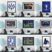 Chelsea fit all home Foodage 2021 Champions 12 Champions League solid wood Pendulum Bench picture hanging wall Decorative Photo Frame