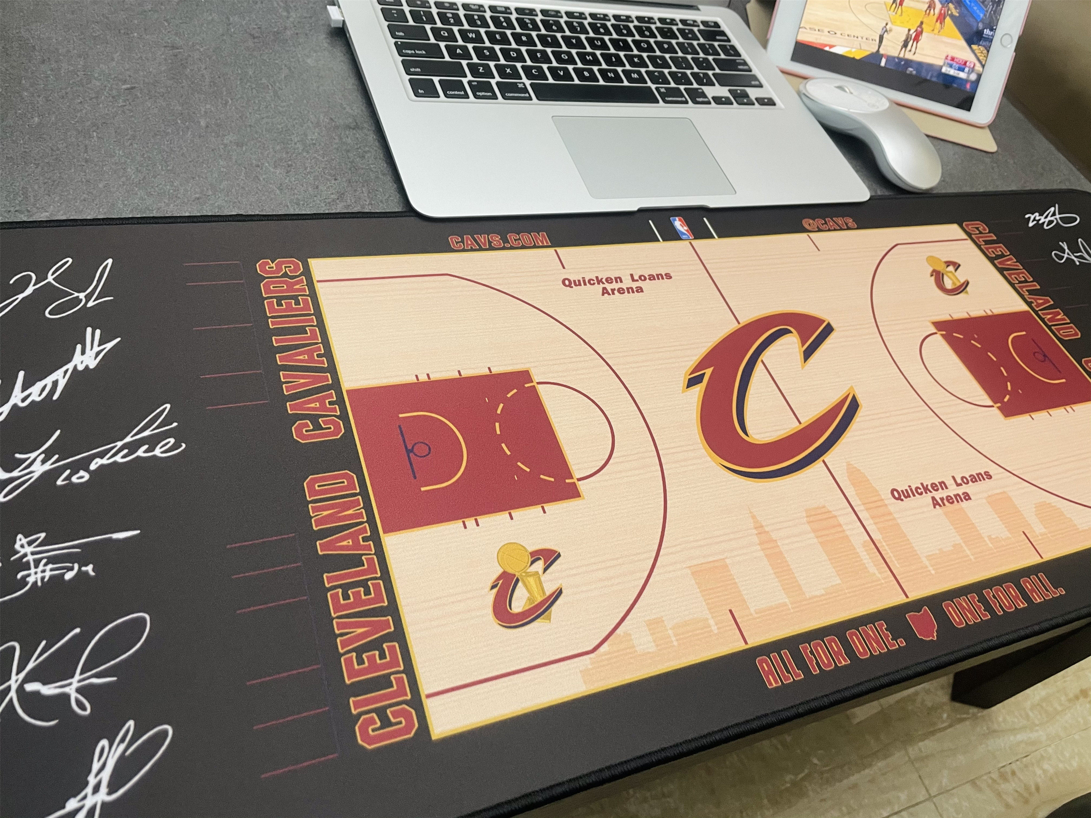 16 Cavaliers championship team signed mouse pad NBA fans gift student game oversized mouse table pad
