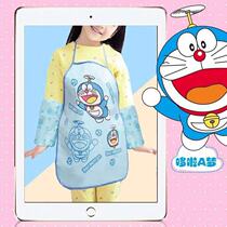 Childrens graffiti painting painting apron waterproof coat baby eating bib with cuffs