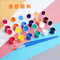 Gypsum doll coloring pigment acrylic six-body set painted graffiti kindergarten art diy painting material