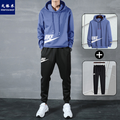 【GGM】耐克潮牌ins港风运动套装男