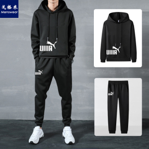 【彪马同款】休闲卫衣运动套装男两件套潮