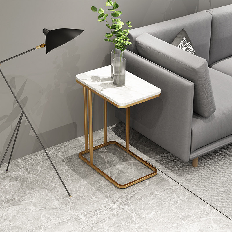 Light luxury living room sofa side marble simple mini coffee table modern Nordic corner table bedside table