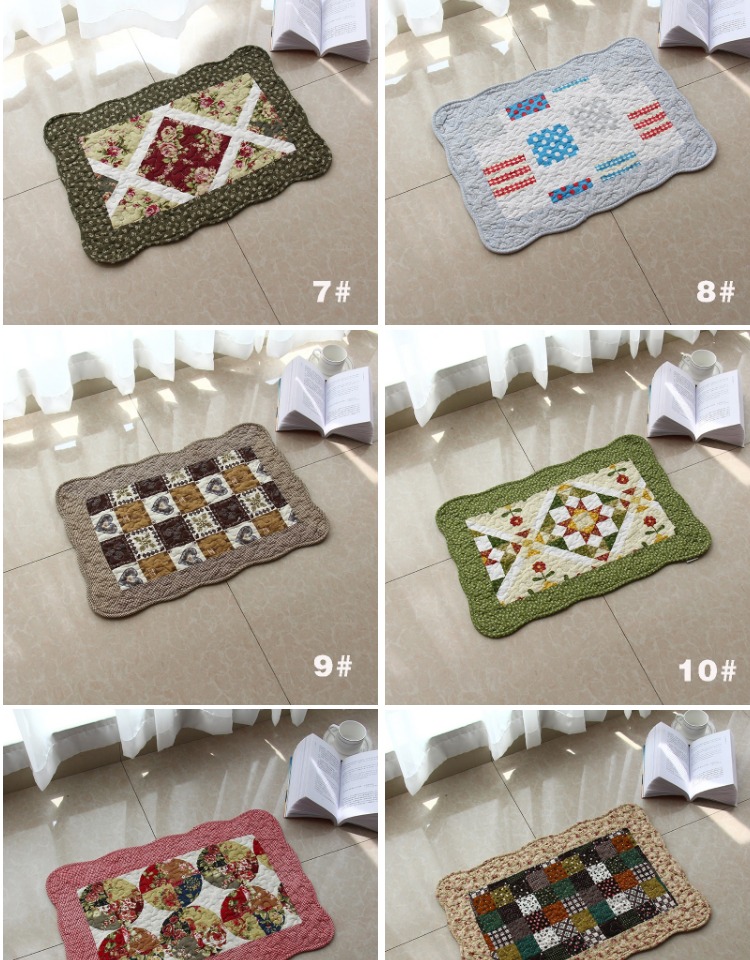 Bông vải chần cửa mat phòng khách nhà đơn giản phòng ngủ hiện đại non-slip mat hấp thụ nước tốt máy có thể giặt