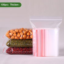 100PCS Plastic jewelry Zip Lock Bags Food poly Clear Zip bag