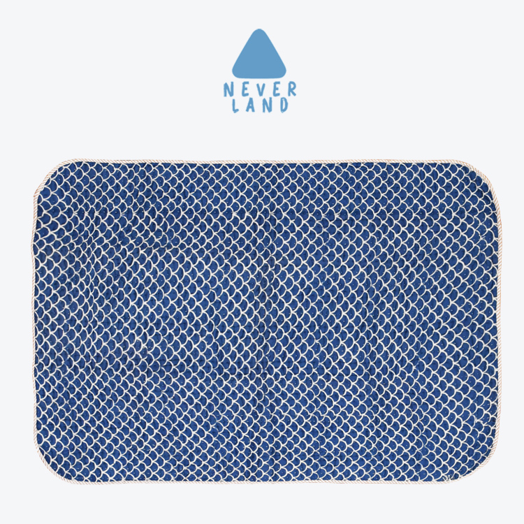 Indian Imported All-Cotton Plant-Dyed Air Conditioning Blanket, Nap Blanket, Throw Blanket [Shiramo Fish Scale Pattern]