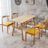 Ресторанные стулья обеденный стул Северный задний стул Iron Art Home Минималистское творческое имитация деревянного кафе ретро -рога