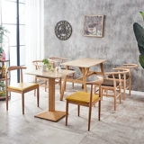 Ресторанные стулья обеденный стул Северный задний стул Iron Art Home Минималистское творческое имитация деревянного кафе ретро -рога