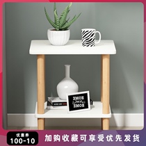  Bedside table Nordic simple modern solid wood assembly economical personality bedroom multi-function finishing storage cabinet